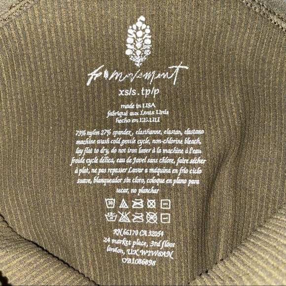 NEW! Free People Happiness Runs Square Neck Onesie - Olive Green $110 retail - Picture 8 of 12